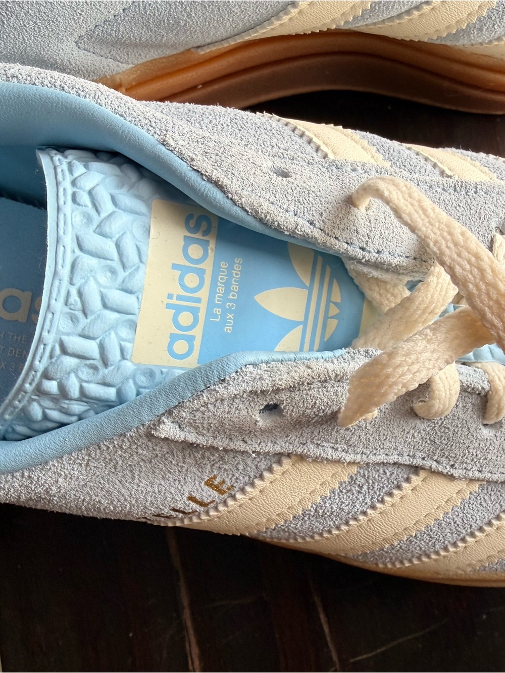 Adidas Light Blue Gazelle Bold Clear Sky NWT - Picture 3 of 5